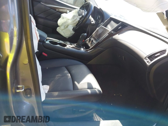 2018 Infiniti Q50 3.0t Luxe with VIN JN1EV7AR7JM434233, listed as a IAAI auction lot 41850208 with 75,610 mi miles. Bid and sale history available at carsss.com. Image 5.