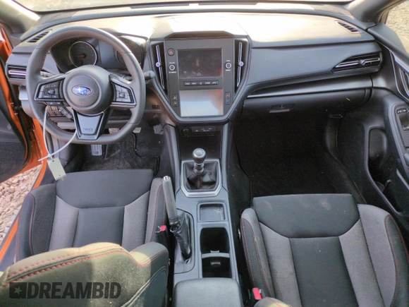 2023 Subaru WRX with VIN JF1VBAA61P9817482, listed as a Copart auction lot 50839895 with 6,127 mi miles and Salvage title. Bid and sale history available at DreamBid. Image 8.