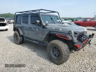 2018 Jeep Wrangler Unlimited Sport S with VIN 1C4HJXDG0JW281103, listed as a Copart auction lot 60400565 with 112,485 mi miles and Salvage title. Bid and sale history available at DreamBid. Image 4.
