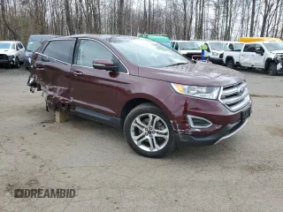 2018 Ford Edge Titanium with VIN 2FMPK4K87JBB18450, listed as a Copart auction lot 53461425 with 54,101 mi miles and Salvage Title. Bid and sale history available at carsss.com. Image 4.