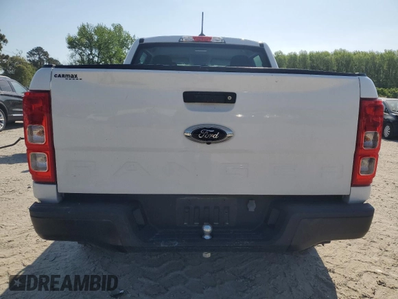 2021 Ford Ranger XL with VIN 1FTER4FH9MLD82811, listed as a Copart auction lot 53701365 with 60,630 mi miles and Salvage Title. Bid and sale history available at DreamBid. Image 6.
