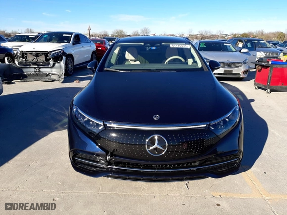 2022 Mercedes-Benz EQS with VIN W1KCG2DB4NA014524, listed as a Copart auction lot 81175593 with 21,840 mi miles. Bid and sale history available at carsss.com. Image 5.