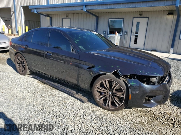 2020 BMW M5 Competition with VIN WBSJF0C01LCD36012, listed as a Copart auction lot 86910424 with 33,912 mi miles and Salvage Title. Bid and sale history available at carsss.com. Image 4.