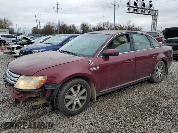 2008 Ford Taurus SEL with VIN 1FAHP24W48G124354, listed as a Copart auction lot 80499924 with 0 mi miles and Salvage Title. Bid and sale history available at carsss.com. Image 1.