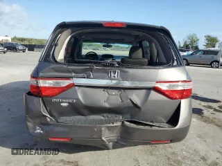 2012 Honda Odyssey EX-L with VIN 5FNRL5H66CB146350, listed as a Copart auction lot 55428555 with 171,207 mi miles and Salvage Title. Bid and sale history available at DreamBid. Image 6.