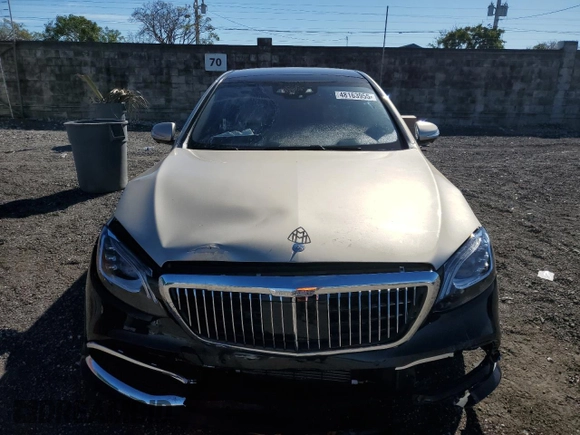 2020 Mercedes-Benz S with VIN W1KUX8AB1LA564983, listed as a Copart auction lot 48163955 with Not Provided miles and Clean Title. Bid and sale history available at DreamBid. Image 5.