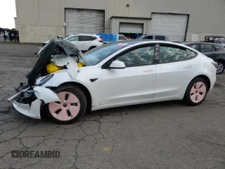 2021 Tesla Model 3 Long Range with VIN 5YJ3E1EB0MF938991, listed as a Copart auction lot 87488384 with Not Provided miles and Salvage Title. Bid and sale history available at carsss.com. Image 1.