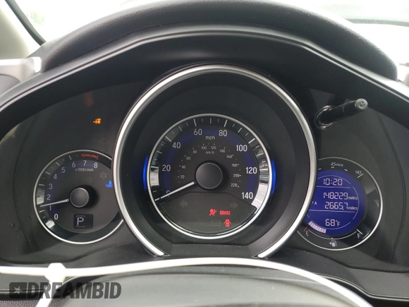 2017 Honda Fit EX-L with VIN JHMGK5H89HS002991, listed as a Copart auction lot 56426405 with 148,229 mi miles and Salvage title. Bid and sale history available at DreamBid. Image 9.