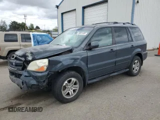 2003 Honda Pilot EX z VIN 2HKYF18563H543125, wystawiony jako Copart lot #56541455 z przebiegiem 241 804 mil mil oraz Szkoda całkowita • Salvage title. Historia ofert i sprzedaży dostępna na DreamBid. Obrazek 1.