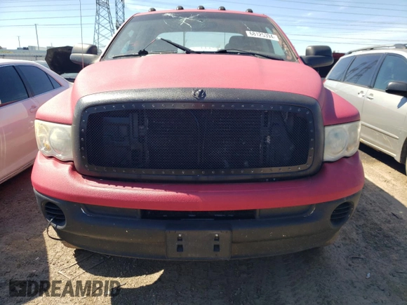 2004 Dodge Ram 2500 SLT with VIN 3D7KU28C34G206279, listed as a Copart auction lot 68125394 with 193,493 mi miles and Salvage Title. Bid and sale history available at carsss.com. Image 5.