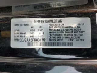 2015 Smart fortwo Passion z VIN WMEEJ9AA5FK831751, wystawiony jako Copart lot #58025575 z przebiegiem 55 512 mil mil oraz Szkody całkowita. Historia ofert i sprzedaży dostępna na DreamBid. Obrazek 12.
