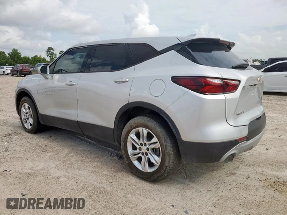 2020 Chevrolet Blazer LT with VIN 3GNKBCRSXLS593458, listed as a Copart auction lot 63774995 with 67,101 mi miles and Salvage title. Bid and sale history available at DreamBid. Image 2.
