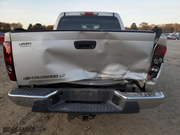 2005 Chevrolet Colorado 1SC LS Z85 with VIN 1GCCS136858278134, listed as a Copart auction lot 81563284 with 138,397 mi miles and Salvage Title. Bid and sale history available at carsss.com. Image 6.