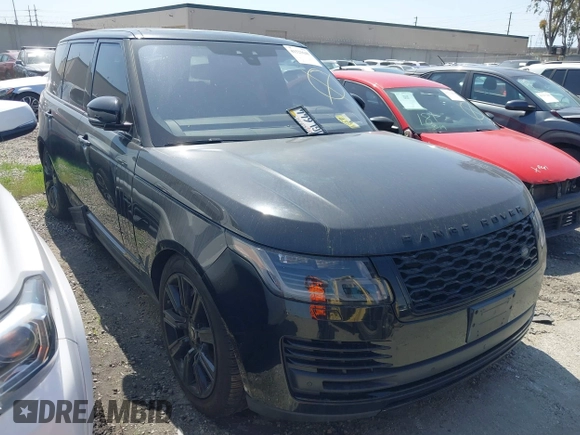 2019 Land Rover Range Rover with VIN SALGS5RE7KA547860, listed as a IAAI auction lot 41523648 with 1 mi miles. Bid and sale history available at carsss.com. Image 1.