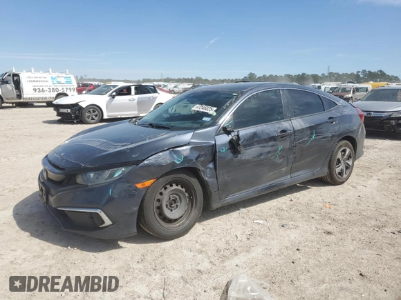 2020 Honda Civic Sedan LX with VIN 2HGFC2F63LH573744, listed as a Copart auction lot 47246025 with 199,081 mi miles and Salvage Title. Bid and sale history available at carsss.com. Image 1.