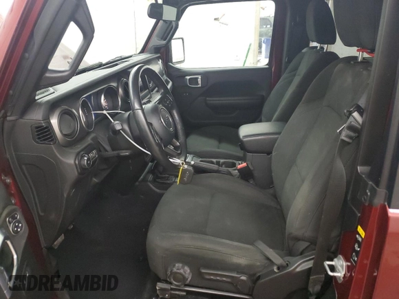 2021 Jeep Wrangler 80th Anniversary with VIN 1C4GJXAN9MW784552, listed as a Copart auction lot 43357205 with 65,230 mi miles and Salvage Title. Bid and sale history available at DreamBid. Image 7.