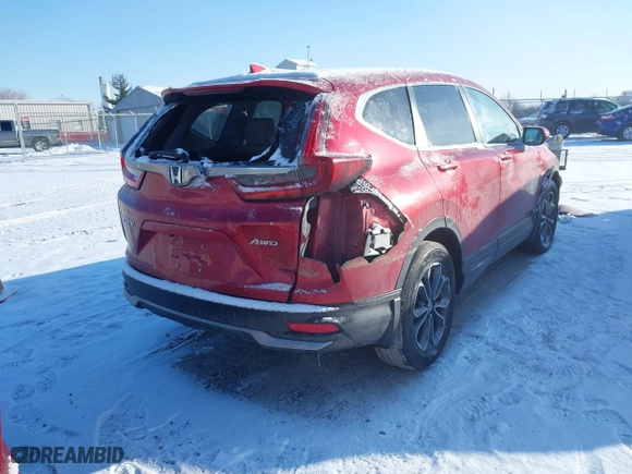 2021 Honda CR-V EX-L with VIN 5J6RW2H83MA001245, listed as a IAAI auction lot 41628150 with 64,368 mi miles. Bid and sale history available at carsss.com. Image 4.