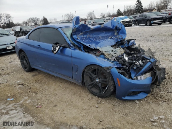 2016 BMW 4 Series 428i xDrive with VIN WBA3T1C53GP821786, listed as a Copart auction lot 41824555 with 0 mi miles and Salvage Title. Bid and sale history available at carsss.com. Image 4.