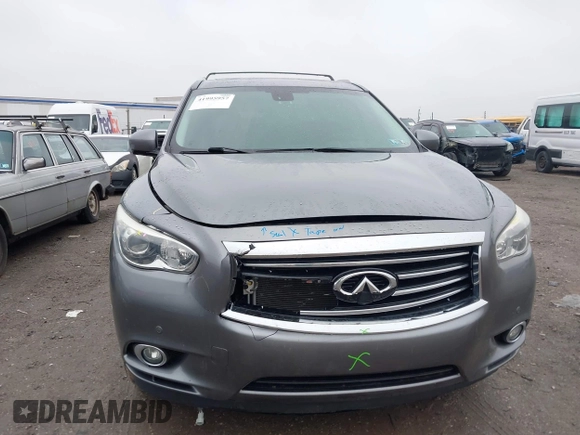 2015 Infiniti QX60 with VIN 5N1AL0MMXFC532738, listed as a IAAI auction lot 41995957 with 155,495 mi miles. Bid and sale history available at carsss.com. Image 6.