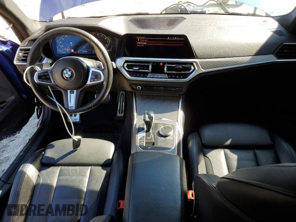 2020 BMW 3 Series M340i xDrive with VIN WBA5U9C09LA380266, listed as a Copart auction lot 75068154 with 66,035 mi miles and Salvage Title. Bid and sale history available at DreamBid. Image 8.