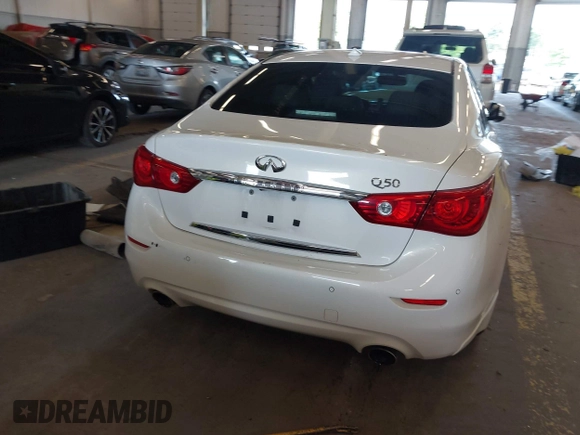 2015 Infiniti Q50 Premium with VIN JN1BV7APXFM353042, listed as a IAAI auction lot 42327460 with 108,497 mi miles and . Bid and sale history available at DreamBid. Image 17.