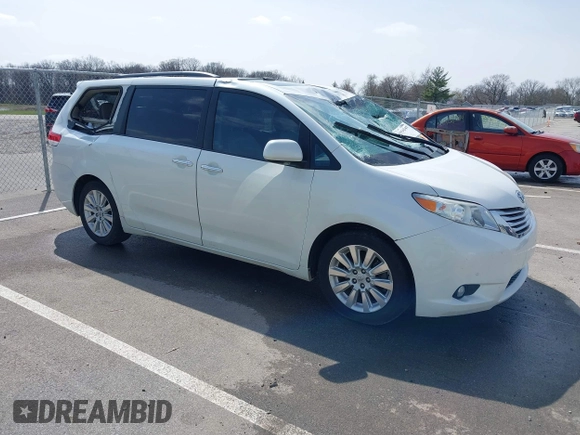 2011 Toyota Sienna XLE AAS with VIN 5TDYK3DC8BS085477, listed as a IAAI auction lot 41934541 with 131,768 mi miles and . Bid and sale history available at DreamBid. Image 1.