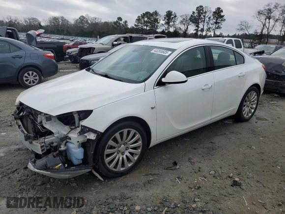 2011 Buick Regal CXL Turbo TO3 with VIN W04GX5GV9B1092399, listed as a Copart auction lot 43265605 with 144,029 mi miles and Salvage Title. Bid and sale history available at carsss.com. Image 1.