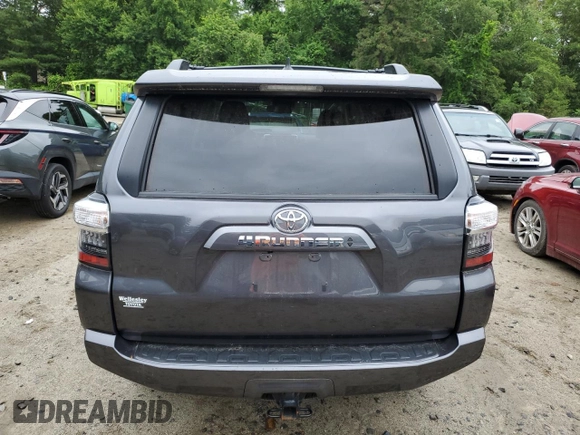 2023 Toyota 4Runner SR5 with VIN JTEMU5JR5P6104499, listed as a Copart auction lot 60705645 with 26,278 mi miles and Salvage title. Bid and sale history available at DreamBid. Image 6.