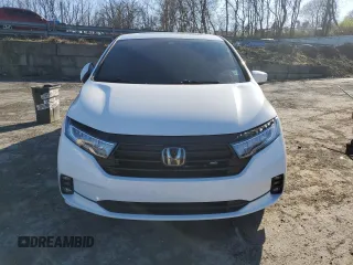 2021 Honda Odyssey EX-L with VIN 5FNRL6H78MB019258, listed as a Copart auction lot 52496285 with 33,734 mi miles and Salvage Title. Bid and sale history available at DreamBid. Image 5.