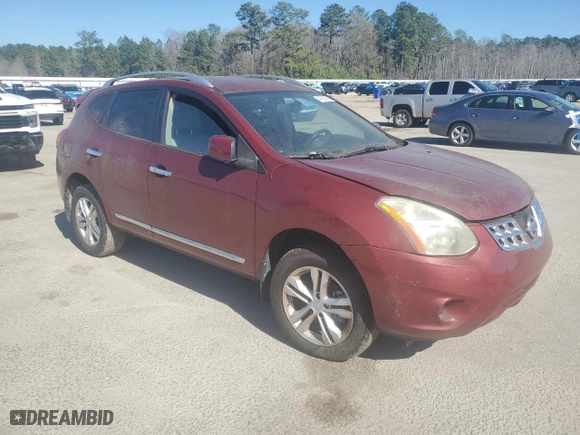 2012 Nissan Rogue S with VIN JN8AS5MT5CW284635, listed as a Copart auction lot 47353785 with 138,843 mi miles and Salvage Title. Bid and sale history available at carsss.com. Image 4.