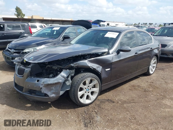 2007 BMW 3 Series 335xi with VIN WBAVD53577A006071, listed as a IAAI auction lot 41924859 with 128,693 mi miles. Bid and sale history available at carsss.com. Image 2.