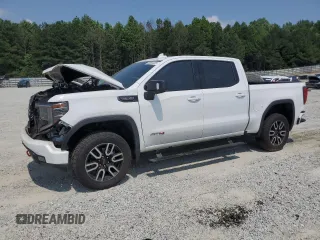 2023 GMC Sierra 1500 AT4 with VIN 3GTUUEEL8PG112914, listed as a Copart auction lot 59000335 with 83,741 mi miles and Salvage title. Bid and sale history available at DreamBid. Image 1.