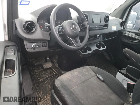 2024 Mercedes-Benz Sprinter with VIN W1Y4KCHY3RT180668, listed as a Copart auction lot 48547265 with 57,569 mi miles and Salvage Title. Bid and sale history available at DreamBid. Image 8.