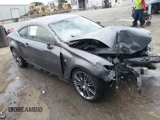 2015 Lexus RC 350 F Sport z VIN JTHSE5BC6F5002778, wystawiony jako IAAI lot #41855750 z przebiegiem 105 727 mil mil oraz . Historia ofert i sprzedaży dostępna na DreamBid. Obrazek 1.