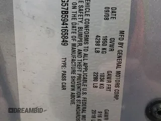 2009 Pontiac G6 1SA с VIN 1G2ZG57B594165849, выставлен на аукционе Copart как лот 49185795 с пробегом Не указан миль и Списание • Salvage title. История ставок и продаж доступна на DreamBid. Изображение 15.
