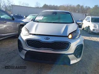 2020 Kia Sportage LX with VIN KNDPM3AC1L7745199, listed as a IAAI auction lot 41650124 with 60,441 mi miles. Bid and sale history available at carsss.com. Image 12.