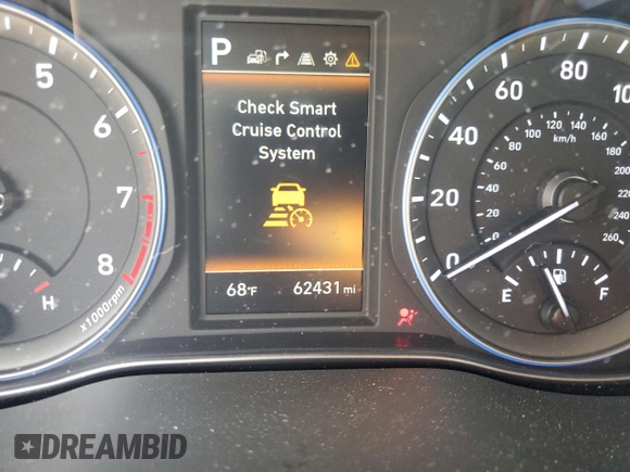 2021 Hyundai Kona Ultimate with VIN KM8K53A51MU708418, listed as a Copart auction lot 45710145 with 62,431 mi miles and Salvage Title. Bid and sale history available at carsss.com. Image 9.