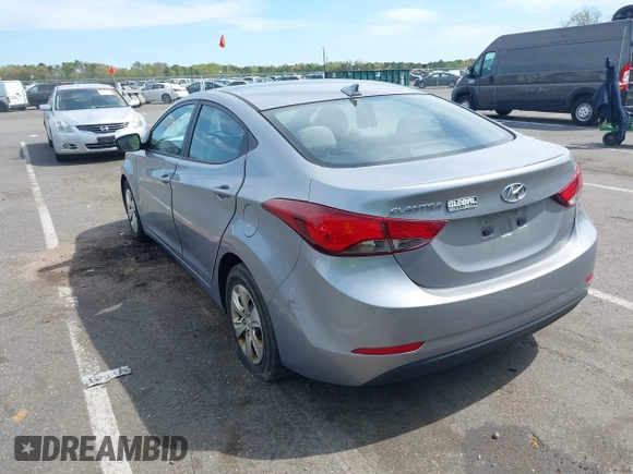 2016 Hyundai Elantra SE with VIN 5NPDH4AE7GH747894, listed as a IAAI auction lot 42146987 with 131,201 mi miles and . Bid and sale history available at DreamBid. Image 3.