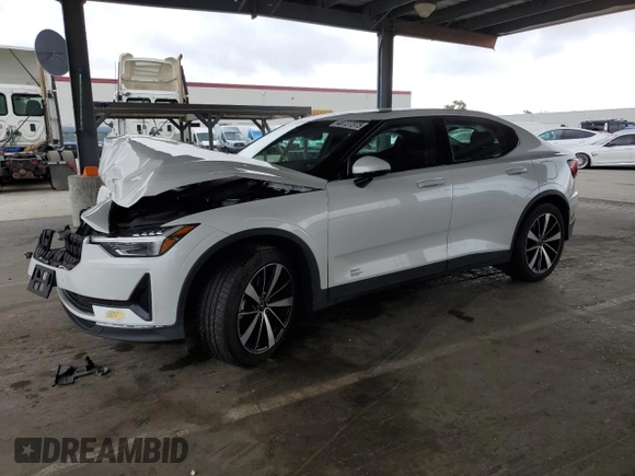 2022 Polestar 2 with VIN LPSED3KA5NL076152, listed as a Copart auction lot 48727375 with 28,822 mi miles and Salvage Title. Bid and sale history available at DreamBid. Image 1.
