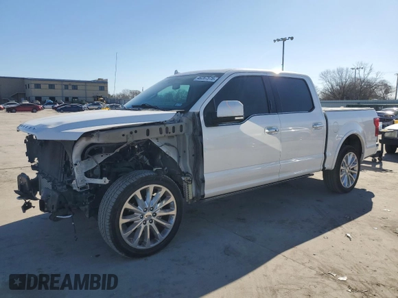 2019 Ford F-150 Limited with VIN 1FTEW1EG1KFC08162, listed as a Copart auction lot 46287575 with 115,113 mi miles and Salvage Title. Bid and sale history available at carsss.com. Image 1.