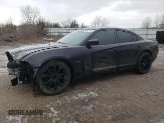 2014 Dodge Charger RT Plus with VIN 2C3CDXCT8EH339323, listed as a Copart auction lot 45321115 with 110,900 mi miles and Salvage Title. Bid and sale history available at carsss.com. Image 1.