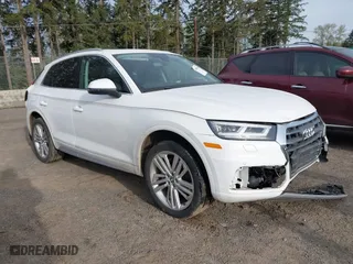 2018 Audi Q5 Premium Plus with VIN WA1BNAFY0J2229162, listed as a IAAI auction lot 41999424 with 36,340 mi miles. Bid and sale history available at carsss.com. Image 1.