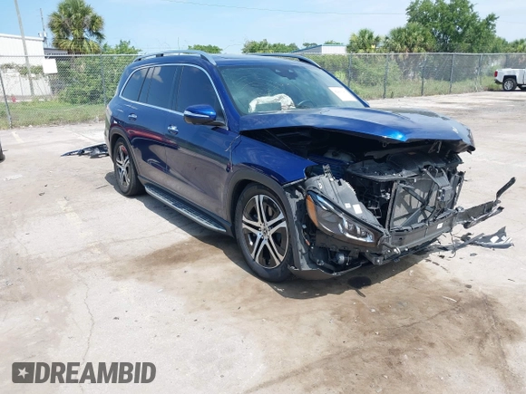 2022 Mercedes-Benz GLS 450 z VIN 4JGFF5KE4NA626100, wystawiony jako IAAI lot #42416183 z przebiegiem 51 191 mil mil oraz . Historia ofert i sprzedaży dostępna na DreamBid. Obrazek 1.