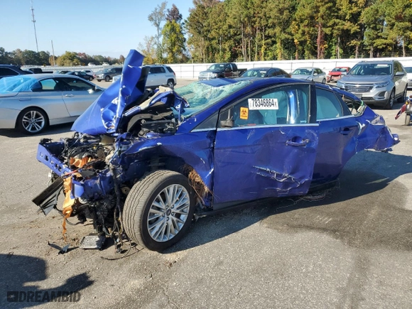 2015 Ford Focus Titanium with VIN 1FADP3N28FL321631, listed as a Copart auction lot 78346864 with 0 mi miles and Non Repairable. Bid and sale history available at carsss.com. Image 1.