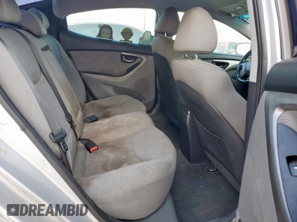 2013 Hyundai Elantra GLS z VIN KMHDH4AE2DU754975, wystawiony jako Copart lot #59701275 z przebiegiem 180 451 mil mil oraz Szkoda całkowita • Salvage title. Historia ofert i sprzedaży dostępna na DreamBid. Obrazek 10.