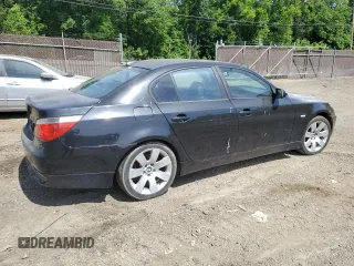 2005 BMW 5 Series 530i z VIN WBANA73515B817408, wystawiony jako Copart lot #57247795 z przebiegiem 201 440 mil mil oraz Szkoda całkowita • Salvage title. Historia ofert i sprzedaży dostępna na DreamBid. Obrazek 3.