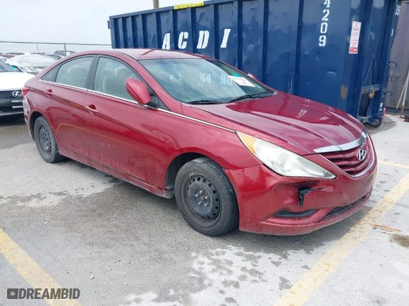 2012 Hyundai Sonata GLS PZEV with VIN 5NPEB4AC5CH457975, listed as a IAAI auction lot 41789642 with 199,446 mi miles. Bid and sale history available at carsss.com. Image 1.