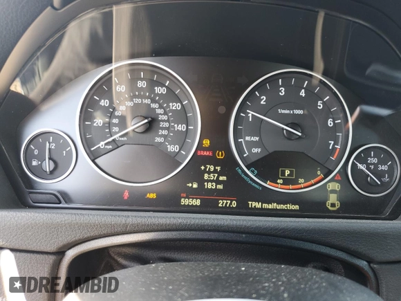 2014 BMW 4 Series 435i with VIN WBA3R1C55EK191486, listed as a Copart auction lot 64141605 with 59,568 mi miles and Salvage title. Bid and sale history available at DreamBid. Image 9.