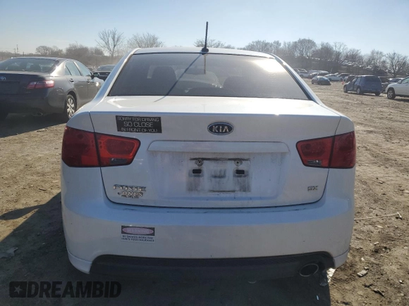 2013 Kia Forte SX with VIN KNAFW4A39D5699241, listed as a Copart auction lot 47417225 with 75,632 mi miles and Salvage Title. Bid and sale history available at carsss.com. Image 6.