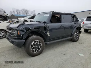 2024 Ford Bronco Outer Banks z VIN 1FMEE8BP6RLA07333, wystawiony jako Copart lot #50862875 z przebiegiem 11 348 mil mil oraz Szkoda całkowita • Salvage title. Historia ofert i sprzedaży dostępna na DreamBid. Obrazek 1.